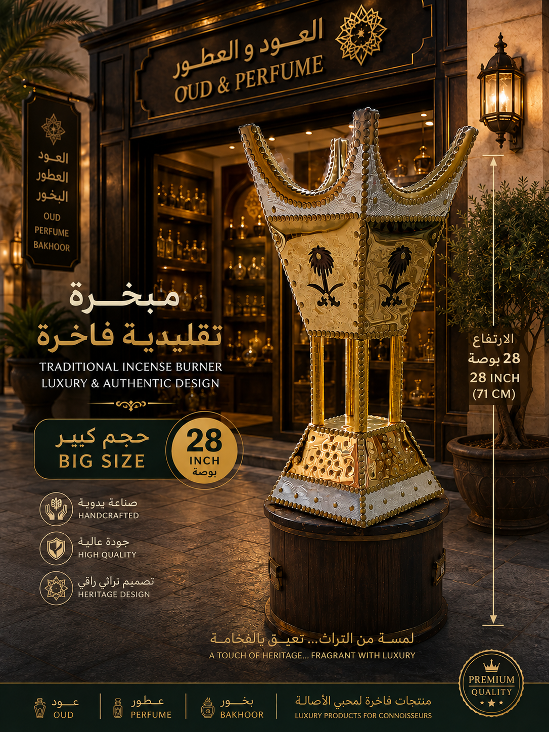 Luxurious Traditional Mabkhara (28 Inch / 71 cm)
